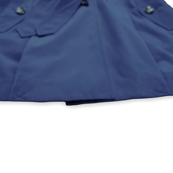LONDON FOG BLUE Spring HOODED DOUBLE BREASTED TRENCH COAT US XS NWOT - Picture 9 of 16